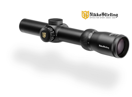 Nikko Ottica Diamond Hunting 30MM SFP 1-4×24 Saddle switch illuminated reticle No.4 Dot