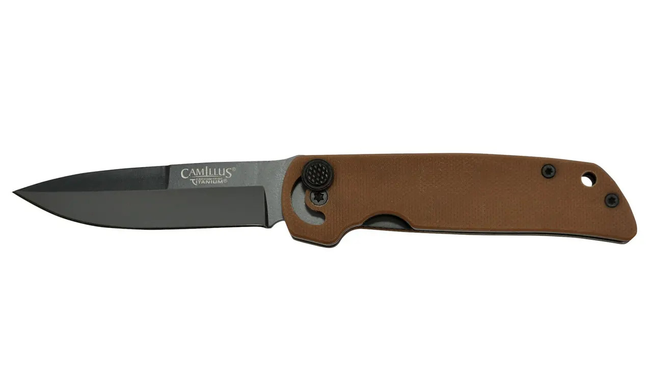 CAMILLUS Cuda Mini 6.75″ Folding Knife, Coyote Brown