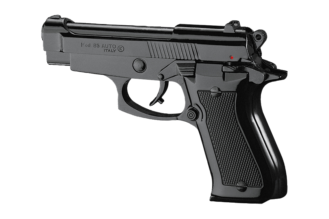 KIMAR 85 PISTOLA SALVE BLACK, 6rnd, black plastic grips 9MM 420.054NI