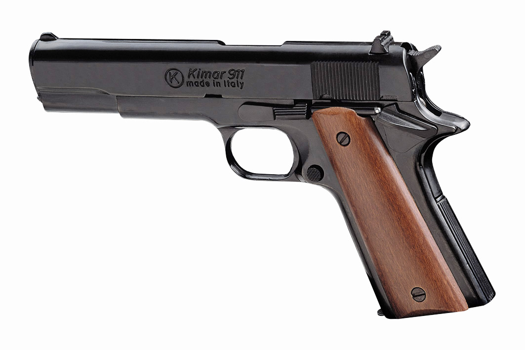 KIMAR 911 PISTOLA SALVE BLACK, 7rnd, wooden grips 9MM 420.104NI