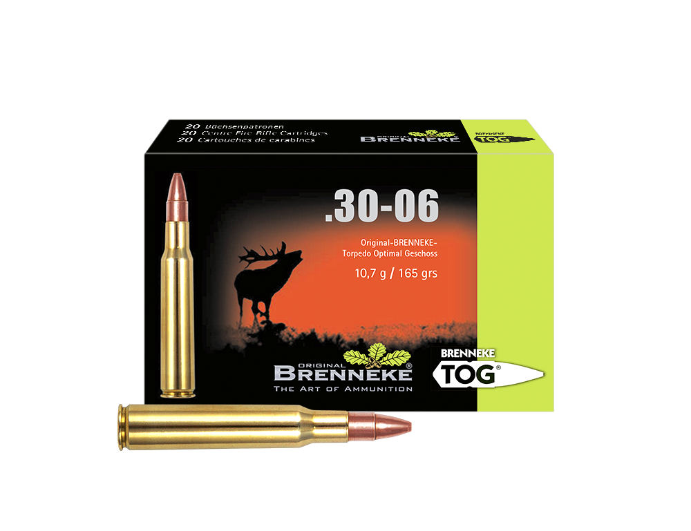 Brenneke Munizioni TOG .30-06 Spring., Orig. BRENNEKE TOG 10,7 g 20 / 100