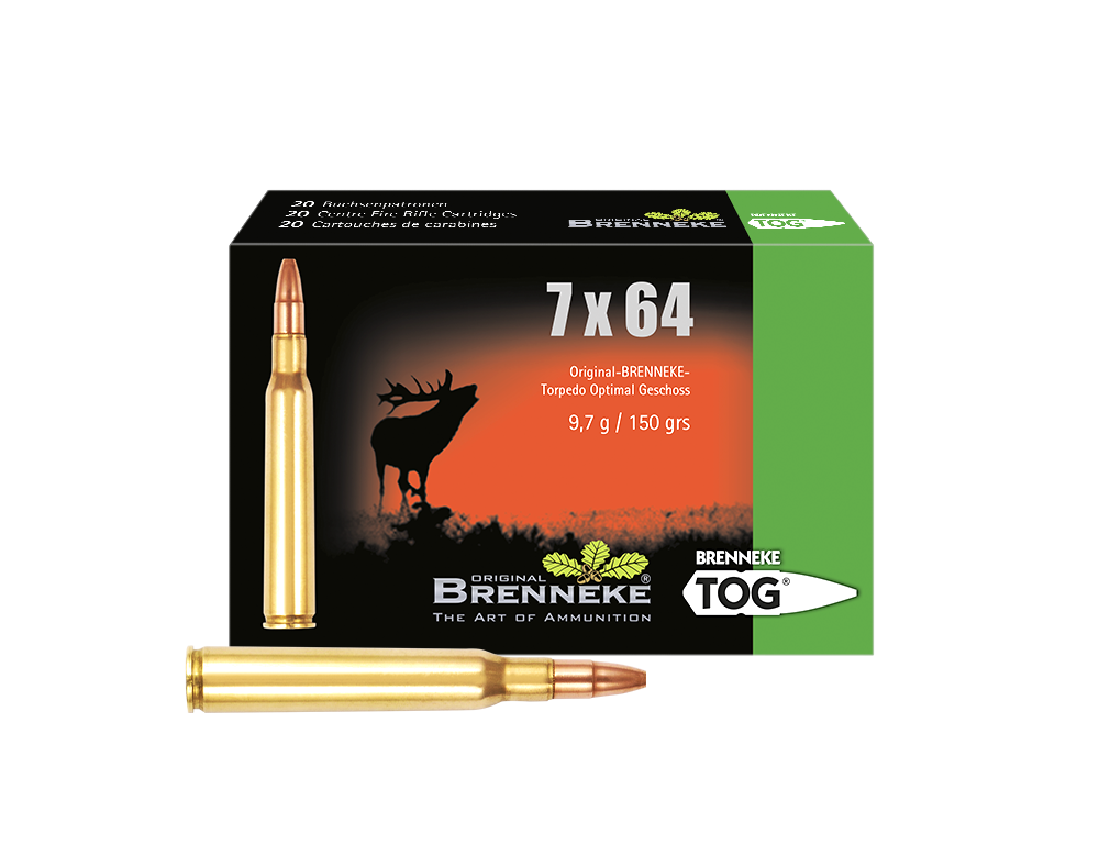 Brenneke Munizioni TOG 7 x 64 BRENNEKE, Orig. BRENNEKE TOG 9,7 g 20 / 100