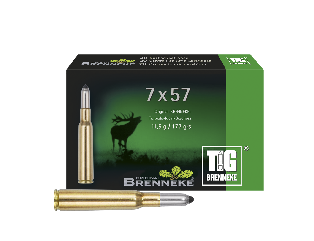 Brenneke Munizioni TIG 7 x 57, Orig. BRENNEKE TIG 11,5 g 20 / 100