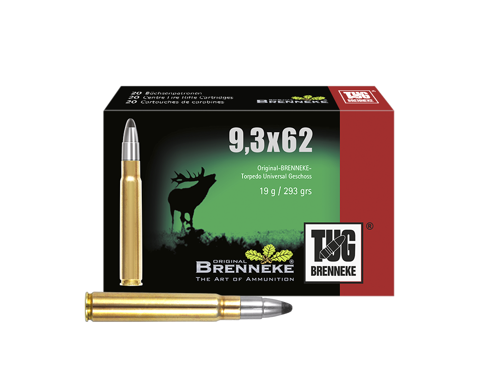 Brenneke Munizioni TUG 9,3 x 62, Orig. BRENNEKE TUG 19,0 g 20 / 100
