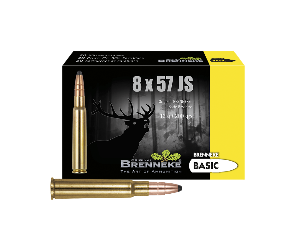 Brenneke Munizioni Basic 8 x 57 IS, Orig. BRENNEKE Basic 13,0 g 20 / 100