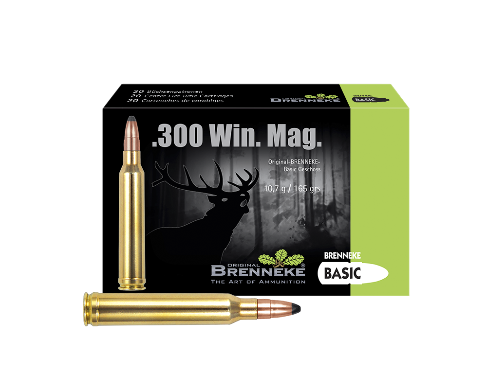 Brenneke Munizioni Basic .300 Win. Mag., Orig. BRENNEKE Basic 10,7 g 20 / 100