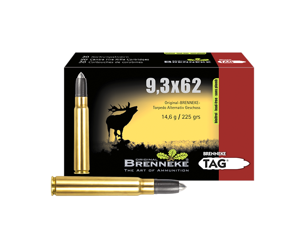 Brenneke Munizioni TAG 9,3 x 62, Orig. BRENNEKE TAG 14,6 g 20 / 100